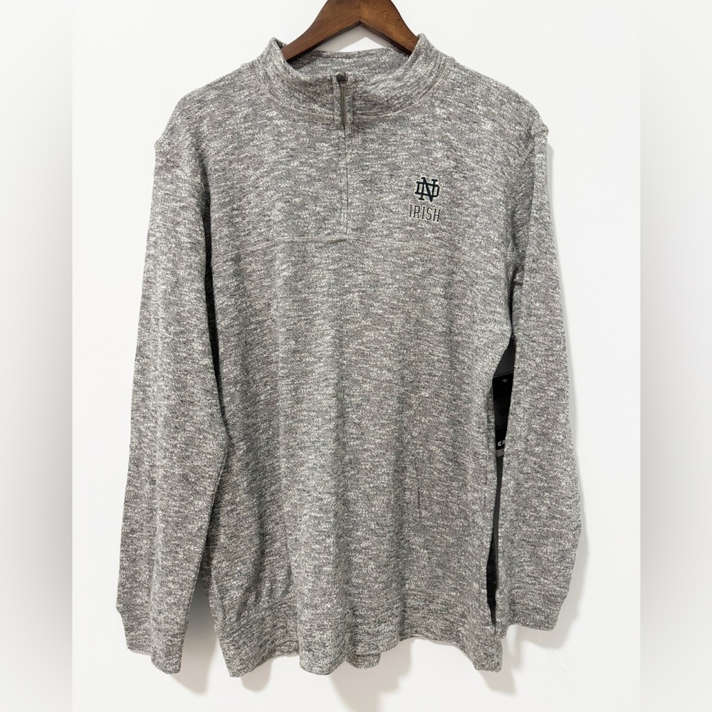 Colosseum Notre Dame Quarter Zip Mens Sz Large Lightweight Long Sleeve Irish NWT